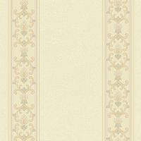 Обои Roberto Borzagi Queen I Винил на флизелине (1,06*10,05) Бежевый, Полоса/Вензель арт-90108-7 — фото 1, Обои для стен