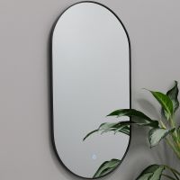 Зеркало Fixsen Led 40х80 с подсветкой Графит с сенсорным выключателем и диммером арт-FX-3080F — фото 1, Зеркала в ванную комнату