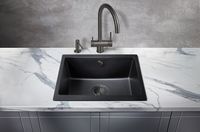 Кухонная мойка Milacio Leon 55 Cuarzo Черная матовая арт-MC.77081 — фото 4, Кухонные мойки