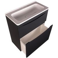 Тумба под раковину Style Line Бергамо 70 Черная антискрейч арт-СС-00002311 — фото 3, Тумбы под раковину