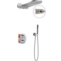 Душевая система Vincea с термостатом Хром арт-VSFW-104TCH — фото 1, Встраиваемые душевые комплекты
