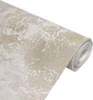 Обои Wiganford by Solo Milenium II Винил на флизелине (1,06*10,05) Бежевый/Золото, Мрамор/Штукатурка арт-AK2633 — фото 2, Обои для стен