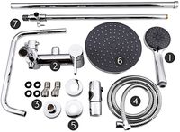 Товар: Душевая система Frap Хром арт-F2416 - фото 9 Душевая система Frap Хром арт-F2416 — фото 9, Душевые стойки