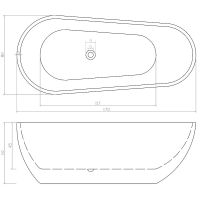 Товар: Акриловая ванна Ceruttispa Mimi170III 170x80 СТ10504 без гидромассажа арт-CT10504 - фото 6 Акриловая ванна Ceruttispa Mimi170III 170x80 СТ10504 без гидромассажа арт-CT10504 — фото 6, Акриловые ванны