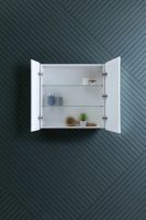 Зеркальный шкаф Aquanet Оптима 80 с подсветкой Белый арт-311862 — фото 10, Зеркальные шкафы в ванную