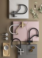 Смеситель для кухни Splenka Золото матовое Белый арт-S70.62.03 — фото 9, Смесители для кухни