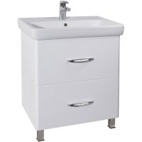 Тумба под раковину Bellezza Джела 70 2 ящика Белая арт-4639811110019 — фото 1, Тумбы под раковину