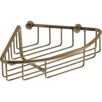 Полка корзина Veragio Basket угловая Бронза арт-VR.GFT-9055.BR — фото 1, Полки для ванной и душа