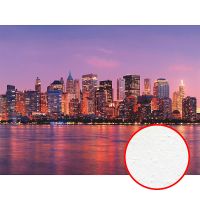 Фреска Ortograf Небоскребы 30074 Фактура бархат FX Флизелин (3,6*2,7) Сиреневый, Город арт-30074 (бархат FX) — фото 1, Фрески