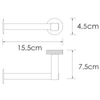 Держатель туалетной бумаги WasserKRAFT Mosel Хром арт-K-46696 — фото 8, Держатели туалетной бумаги