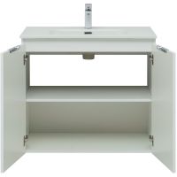 Тумба под раковину Aquanet Алвита New 80 подвесная Белая матовая арт-277526 — фото 4, Тумбы под раковину