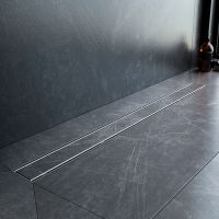 Душевой лоток AM.PM PrimeFlow 90 с решеткой Хром матовый / под плитку Tile арт-W02SC-U11-090-04SB — фото 12, Душевые лотки