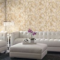 Обои Fipar Felicita Винил на флизелине (1,06*10,05) Бежевый/Розовый/Золото, Птицы/Цветы/Штукатурка арт-R 23333 — фото 2, Обои для стен