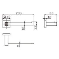 Держатель туалетной бумаги CeramaLux Venezia Хром арт-88607-1 — фото 2, Держатели туалетной бумаги