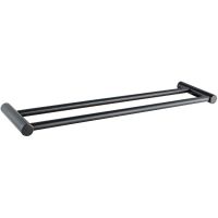 Полотенцедержатель Haiba двойной Черный матовый арт-HB8409-7 — фото 1, Полотенцедержатели