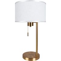 Настольная лампа Artelamp Proxima Белая Полированная медь арт-A4031LT-1PB — фото 1, Настольные лампы