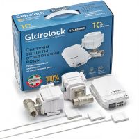 Комплект защиты от протечки воды Gidrolock Standard Bugatti 3/4 с двумя кранами арт-35201022 — фото 1, Системы защиты от протечки воды