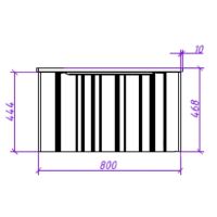 Тумба под раковину Creto Luna 80 подвесная Ivory арт-17-IV80R — фото 11, Тумбы под раковину