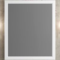 Зеркало Opadiris Омега 75 Белое матовое арт-00-00007362 — фото 1, Зеркала в ванную комнату