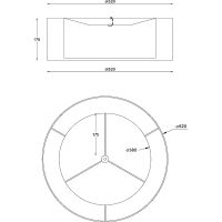 Потолочный светильник Maytoni Modern Bergamo Белый арт-MOD613CL-03W1 — фото 6, Накладные светильники