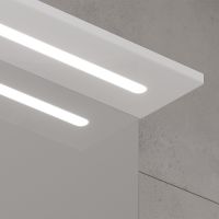 Зеркало со шкафом Volna Lake 80 L с подсветкой Белое арт-zsLAKE80.L-01 — фото 5, Зеркальные шкафы в ванную