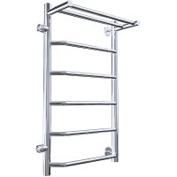 Водяной полотенцесушитель Тругор Браво 1 П ПМ L 80x40 с полкой Хром арт-Браво1/ПМ508040Плев — фото 1, Водяные полотенцесушители