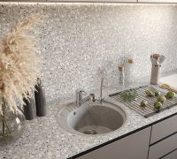 Кухонная мойка Domaci Бьелла DMC-05S арт-GWS-05S-310 серая — фото 3, Кухонные мойки