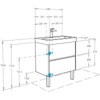 Товар: Тумба с раковиной Aquaton Сканди 70 подвесная Белая арт-1A2518K0SD010 - фото 6 Тумба с раковиной Aquaton Сканди 70 подвесная Белая арт-1A2518K0SD010 — фото 6, Тумбы с раковиной