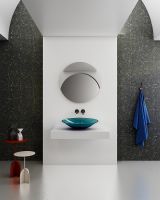 Раковина-чаша Abber Kristall 54 Бирюзовая арт-AT2812Aquamarin — фото 6, Раковины накладные