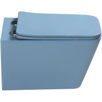 Товар: Унитаз SantiLine подвесной Голубой матовый с сиденьем Микролифт арт-SL-5007BL - фото 2 Унитаз SantiLine подвесной Голубой матовый с сиденьем Микролифт арт-SL-5007BL — фото 2, Подвесные унитазы