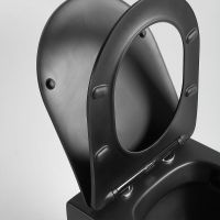 Унитаз Vincea Piatti подвесной Черный матовый с сиденьем Микролифт арт-VT1-11SMB — фото 7, Подвесные унитазы
