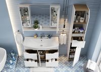 Тумба под раковину Onika ВЕРОНЭЛЛА 105.16 Белая арт-110508 — фото 4, Тумбы под раковину