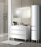 Тумба с раковиной SanVit Кубэ-3 60 Белая глянцевая арт-kkube3060w — фото 7, Тумбы с раковиной