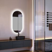 Зеркало Abber Kontur 50 с подсветкой с сенсорным выключателем и диммером арт-AG6303S-1.0 — фото 2, Зеркала в ванную комнату