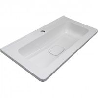 Тумба под раковину Style Line Бергамо мини 90 Люкс Plus подвесная Белая антискрейч арт-СС-00002364 — фото 6, Тумбы под раковину