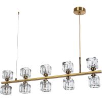 Люстра Divinare Alessandro Прозрачная Латунь арт-7205/17 SP-10 — фото 1, Люстры