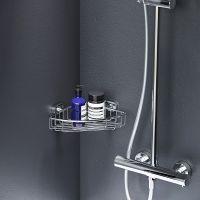 Товар: Угловая полка AM.PM Sense L Хром арт-A7434800 - фото 7 Угловая полка AM.PM Sense L Хром арт-A7434800 — фото 7, Полки для ванной и душа