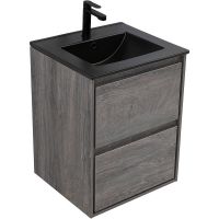 Тумба под раковину Aquanet Милан 50 подвесная Дуб рошелье арт-336371 — фото 6, Тумбы под раковину