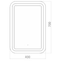 Зеркало Silver Mirrors Мальта 40 с подсветкой с сенсорным выключателем и диммером арт-ФР-00001372 — фото 6, Зеркала в ванную комнату