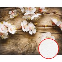 Фреска Ortograf Цветы 3457 Фактура бархат FX Флизелин (3,5*2,7) Коричневый/Белый, Цветы арт-3457 (бархат FX) — фото 1, Фрески