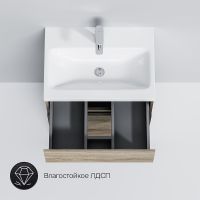 Тумба под раковину AM.PM Gem S 60 Светлый дуб арт-M91FSX0602OF — фото 6, Тумбы под раковину