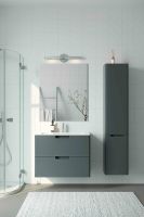 Тумба с раковиной Creto Bravo 80 подвесная Серая арт-22-BrG80 — фото 7, Тумбы с раковиной