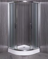 Душевой уголок Esbano ESR-8015 90x90 профиль Хром стекло рифленое арт-ESUGR8015 — фото 3, Душевые уголки четверть круга