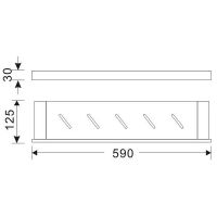 Полка корзина Orans P-7202 Черная матовая арт-7202000 — фото 3, Полки для ванной и душа