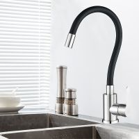 Смеситель для кухни WesnaArt Eko Сатин Черный арт-EKO05-140 — фото 2, Смесители для кухни