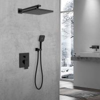 Душевая система Vincea Next Черная матовая арт-VSFW-1N1MB — фото 2, Встраиваемые душевые комплекты