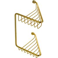 Товар: Полка корзина Migliore Complementi угловая Золото арт-22054 - фото 2 Полка корзина Migliore Complementi угловая Золото арт-22054 — фото 2, Полки для ванной и душа