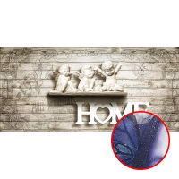 Фреска Ortograf 3D 6650 Фактура бархат серебро FX-S Флизелин (5,7*2,7) Бежевый, Ангелы/Надписи/Под дерево арт-6650 (бархат серебро FX-S) — фото 1, Фрески