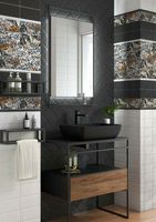 Керамический бордюр Kerama Marazzi Граффити Карандаш черный 2х20 см арт-PRA002 — фото 2, Керамическая плитка