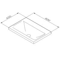 Раковина AM.PM Gem 60 Черная матовая арт-M90WCC0602BM — фото 5, Раковины встраиваемые сверху